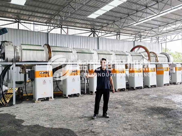 電磁加熱回轉(zhuǎn)窯--四川礦石煅燒案例